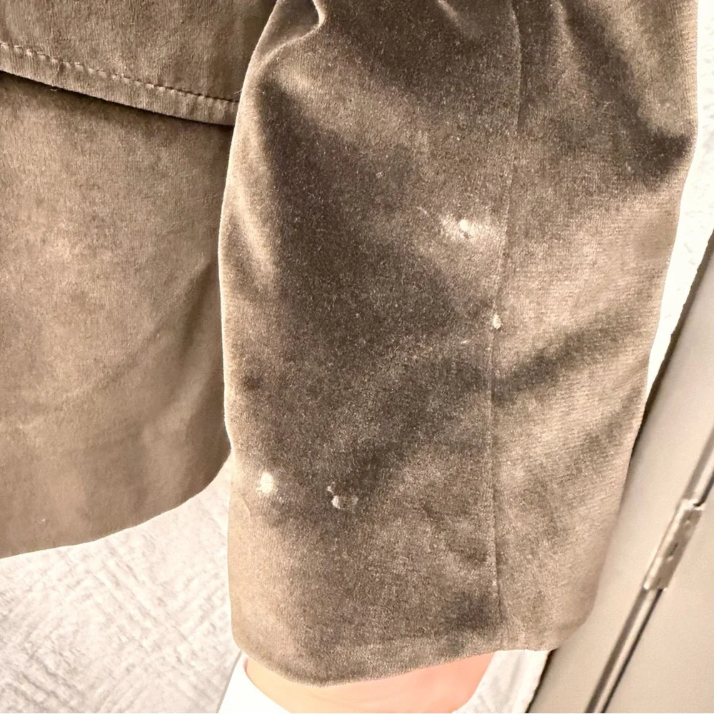 Vintage Dolce & Gabbana Men's Olive Blazer‎ | Cotton Suede | Size 44
